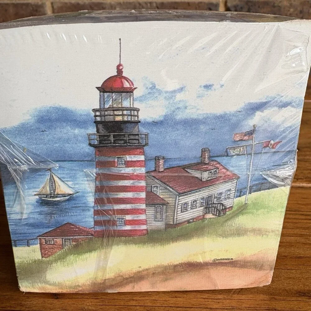 Vintage Note Cube Lighthouse Quartet By Wendy Wagner 700 Sheets 3.5x3.5”
